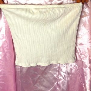 White Medium Crop Top